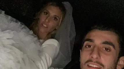 Mattia Perin e Giorgia Miatto in una foto tratta dal profilo Instagram del portiere