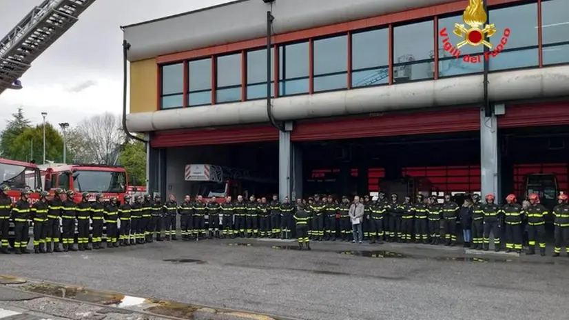 Vigili del Fuoco morti ad Alessandria, la commemorazione a Brescia