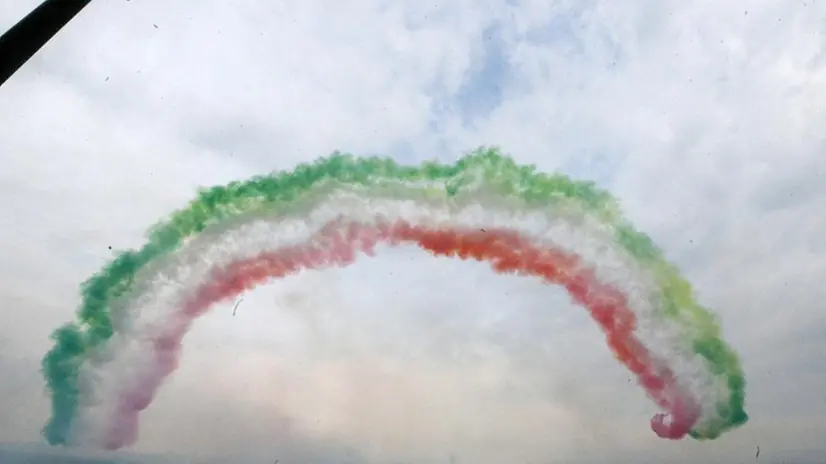 Le Frecce Tricolori nel cielo di Desenzano