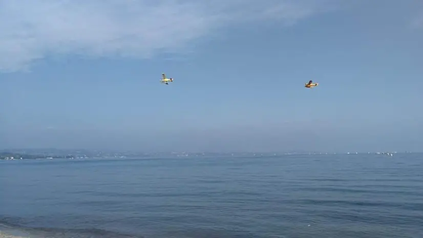 Le prime esibizioni dell'Air Show del Garda 2019