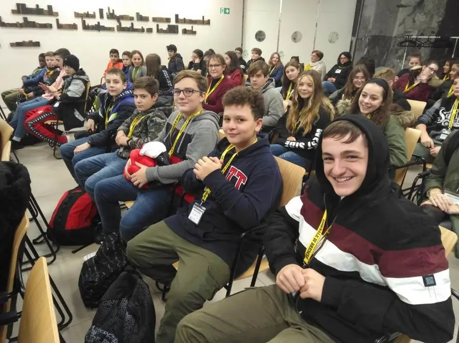 Le terze A e C dell'Istituto comprensivo Travagliato al GdB