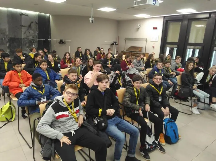 Le terze A e C dell'Istituto comprensivo Travagliato al GdB