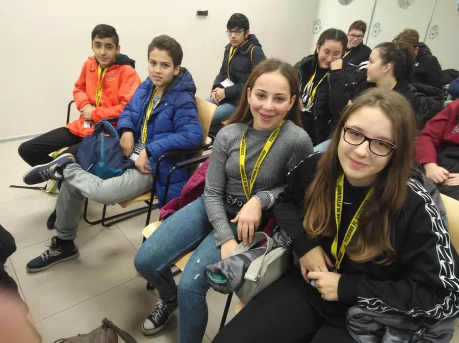 Le terze A e C dell'Istituto comprensivo Travagliato al GdB