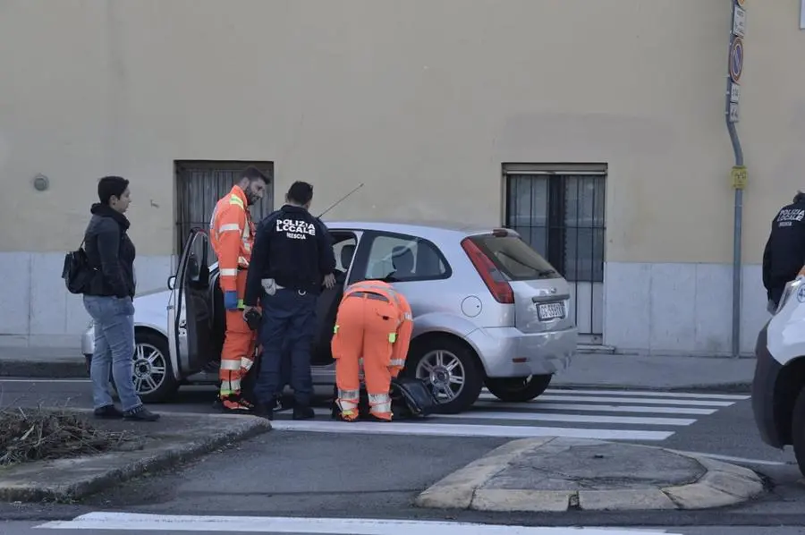 L'incrocio dove è avvenuto lo scontro