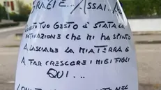 L'appello affisso nella via teatro di smarrimento e restituzione del portafogli, a Desenzano - © www.giornaledibrescia.it