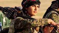 Una combattente curda