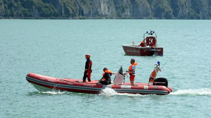 Ricerche dell'olandese disperso nel lago d'Iseo