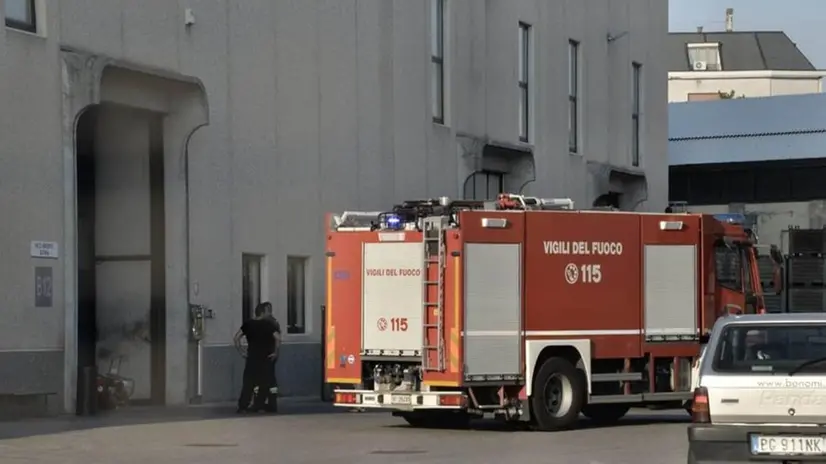 Vigili del Fuoco al lavoro alla Bonomi Group di Gussago