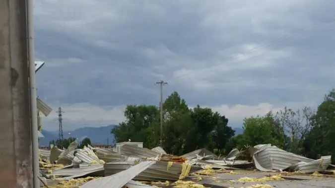 L'azienda distrutta a Torbole Casaglia
