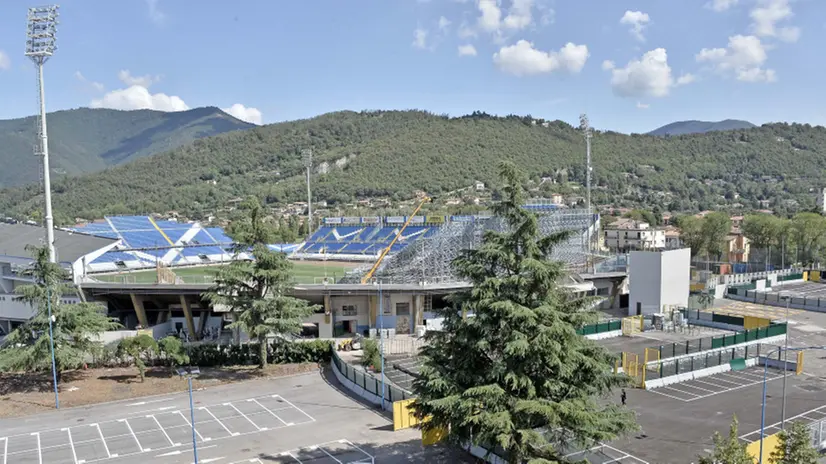 Lo stadio Rigamonti visto dall'esterno - © www.giornaledibrescia.it