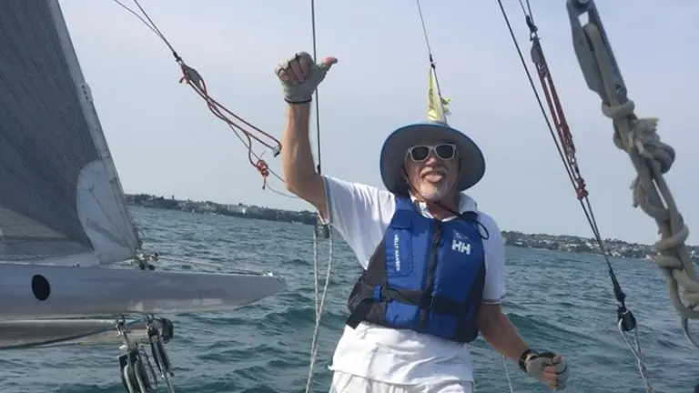 Claudio Valle, skipper esperto e istruttore di vela (foto Facebook)