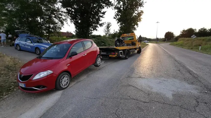 Il luogo del tamponamento a Bedizzole