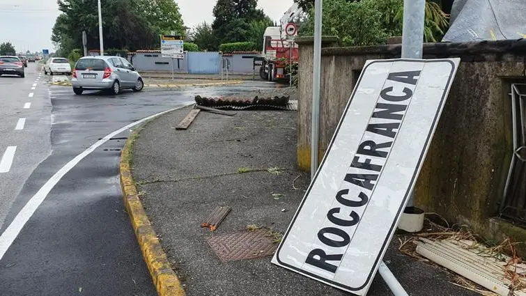 Danni del maltempo a Roccafranca