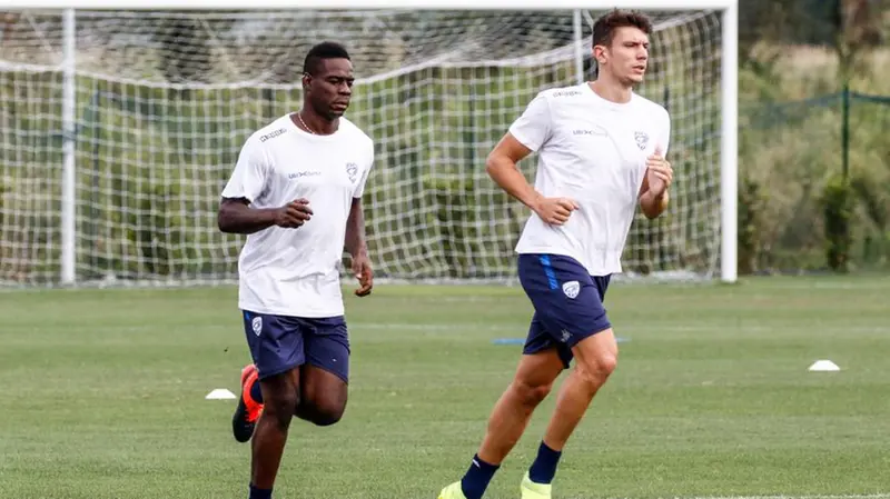 Mario Balotelli al Brescia: il primo allenamento
