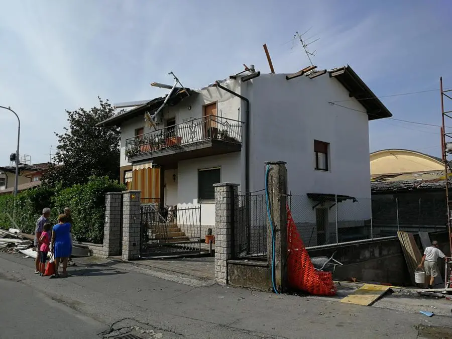 Una delle case devastate dal maltempo a Rudiano - Foto Neg © www.giornaledibrescia.it