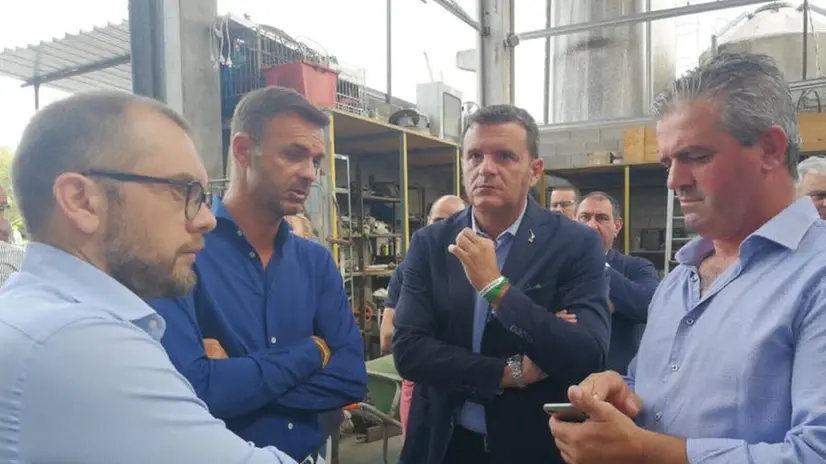 Maltempo, sopralluogo nelle aziende e summit in Coldiretti