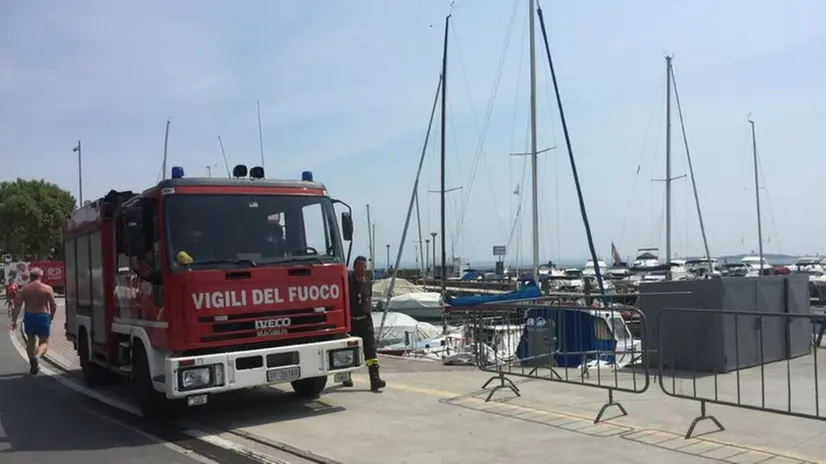 I Vigili del fuoco a Moniga
