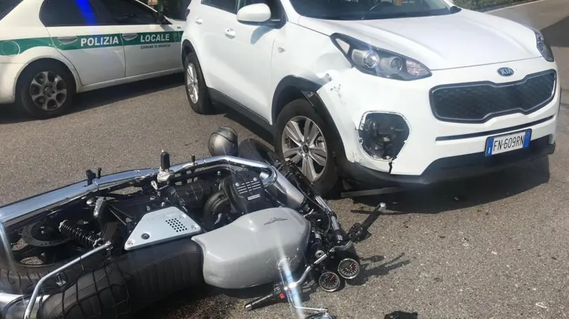 L'incidente di questa mattina in via Lamarmora