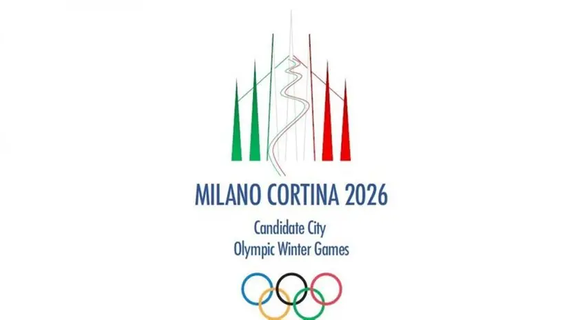Il logo di Milano-Cortina 2026 - © www.giornaledibrescia.it