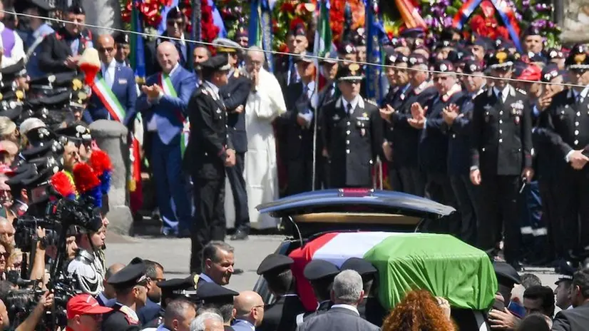 I funerali del carabiniere ucciso a Roma