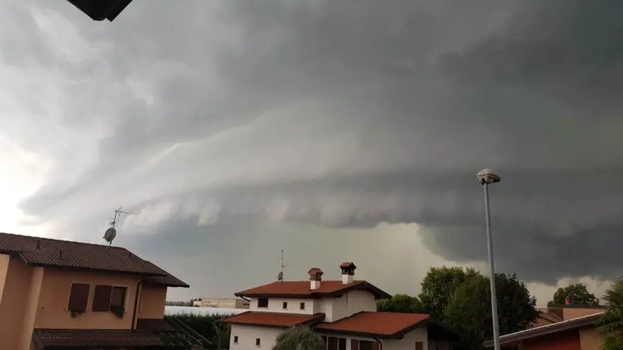 La tempesta sul Bresciano