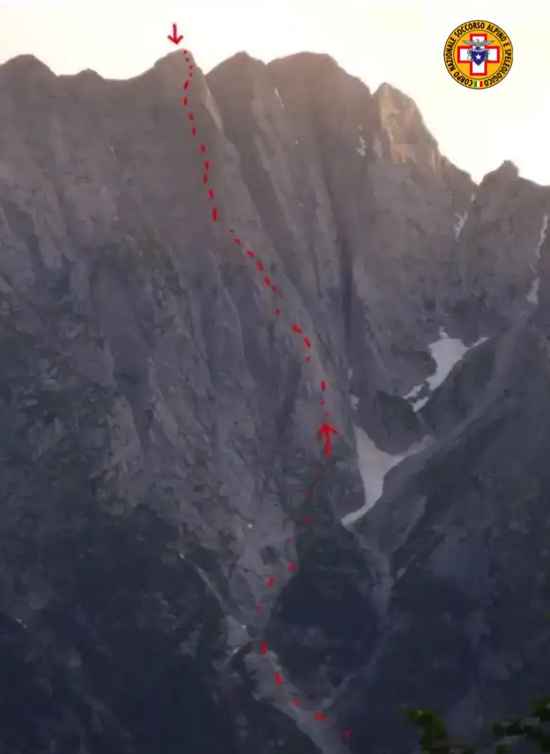 Alpinista cade e muore in Concarena