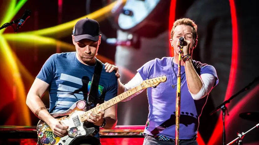 I Coldplay dal vivo - Foto © www.giornaledibrescia.it