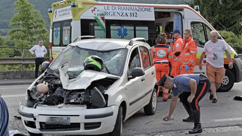 Il luogo dell'incidente sulla Triumplina dove ha perso la vita Alex