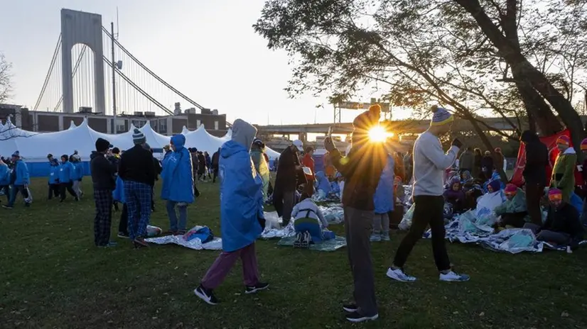 Maratona di New York, l'attesa prima della partenza