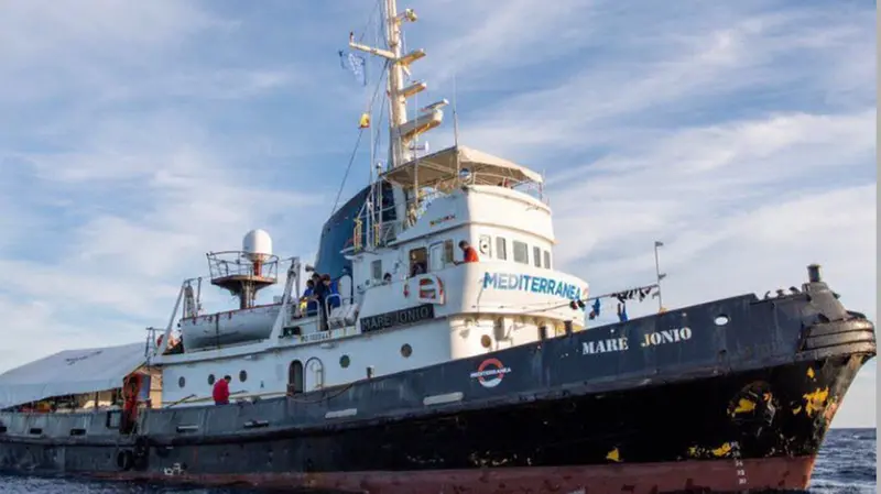 La Mare Jonio nel Mediterraneo