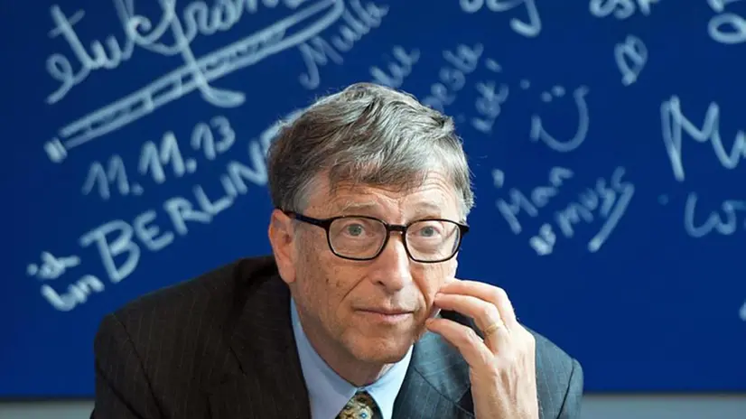 Bill Gates - Foto ANSA/MAURIZIO GAMBARINI © www.giornaledibrescia.it