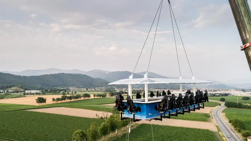 La cena nel vuoto in Franciacorta