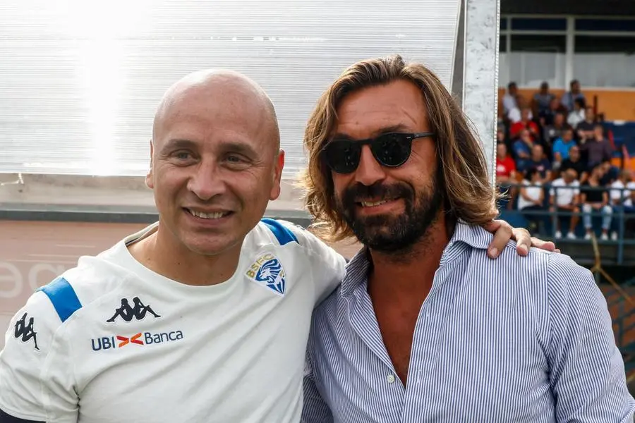 Andrea Pirlo a Ospitaletto per tifare Brescia