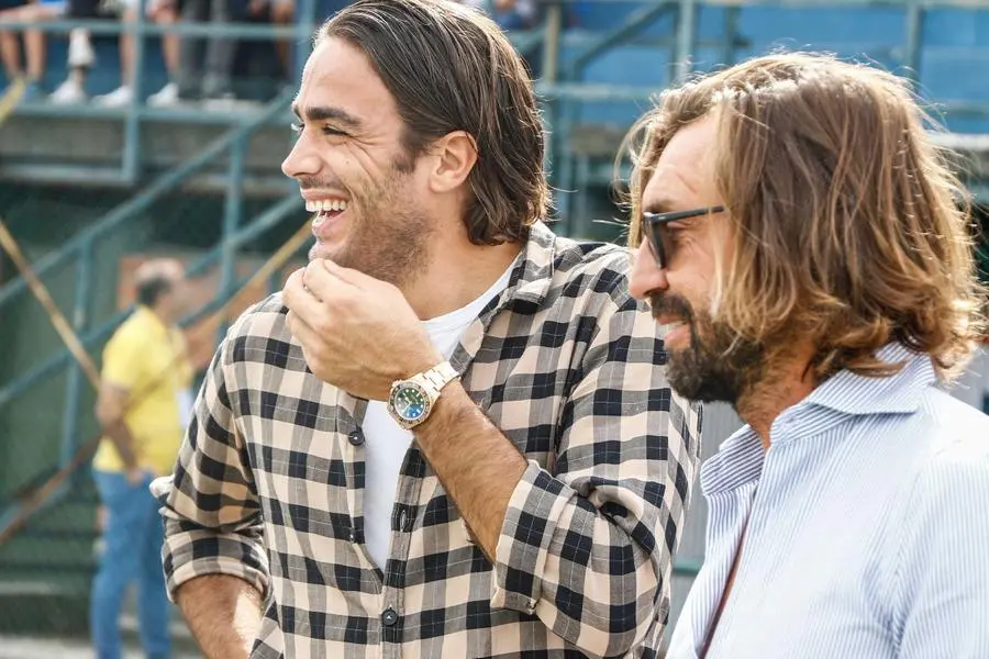 Andrea Pirlo a Ospitaletto per tifare Brescia