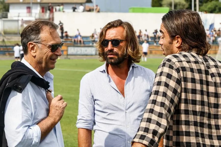 Andrea Pirlo a Ospitaletto per tifare Brescia