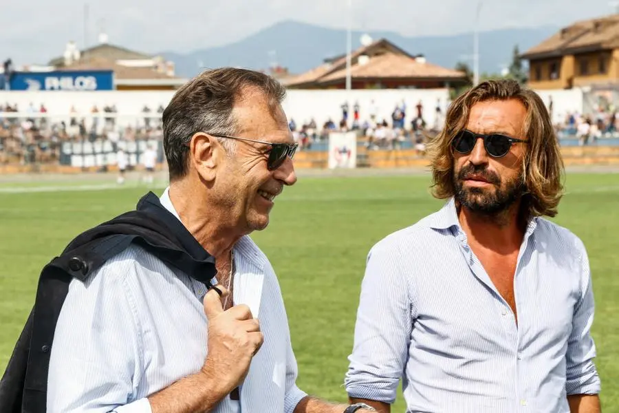Andrea Pirlo a Ospitaletto per tifare Brescia