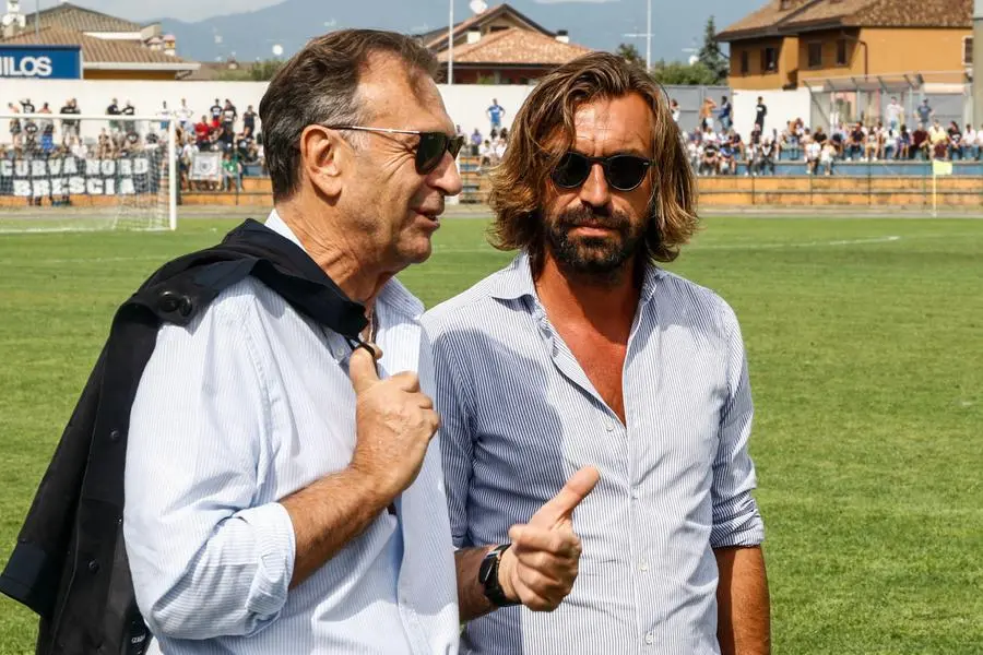 Andrea Pirlo a Ospitaletto per tifare Brescia
