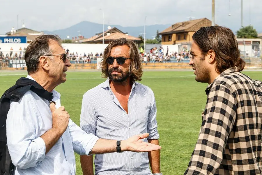 Andrea Pirlo a Ospitaletto per tifare Brescia