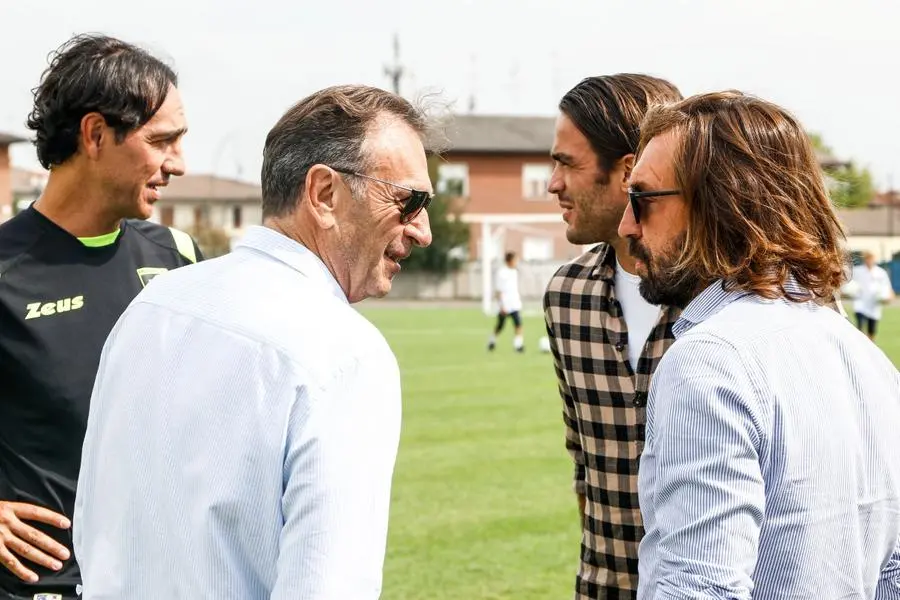 Andrea Pirlo a Ospitaletto per tifare Brescia