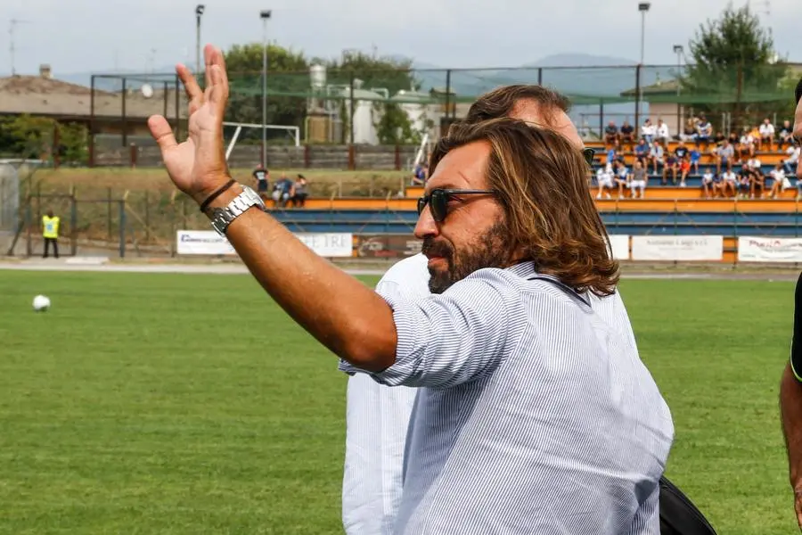 Andrea Pirlo a Ospitaletto per tifare Brescia