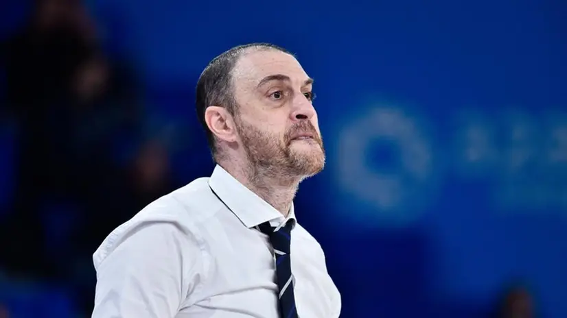 Coach Esposito, allenatore della Germani - Foto New Reporter Checchi © www.giornaledibrescia.it