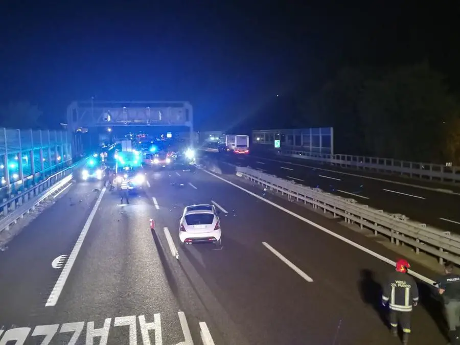 Lo schianto in A4 all'uscita di Palazzolo