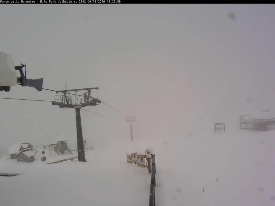 Nevica in provincia, le webcam