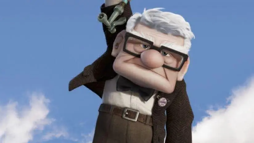 Il protagonista di Up, film d'animazione della Pixar