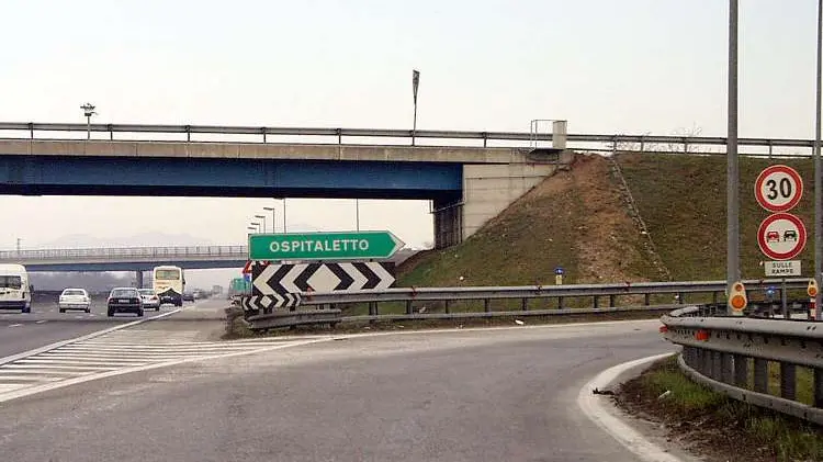 L'A4 a Ospitaletto (foto di repertorio) - Foto © www.giornaledibrescia.it