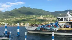 Un battello della Navigazione Lago d’Iseo