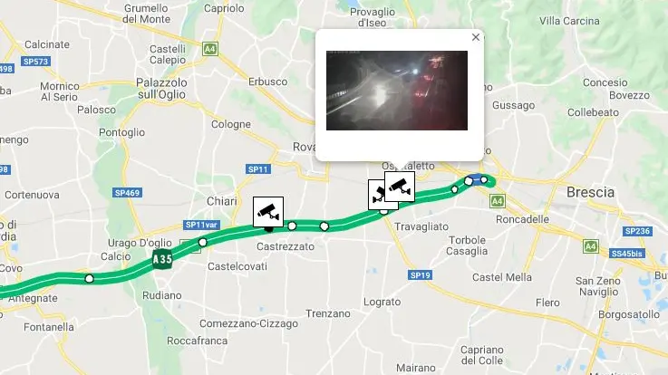 Incidente in Brebemi: autostrada chiusa e cinque feriti - © www.giornaledibrescia.it