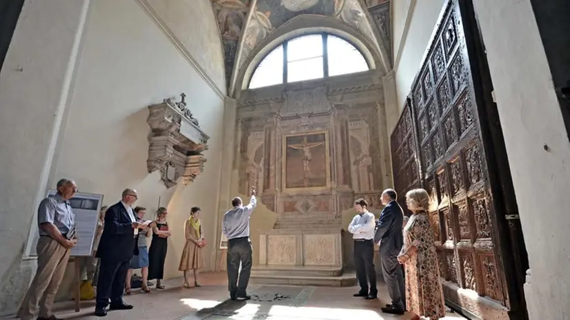 L'altare Averoldi nella chiesa del Carmine