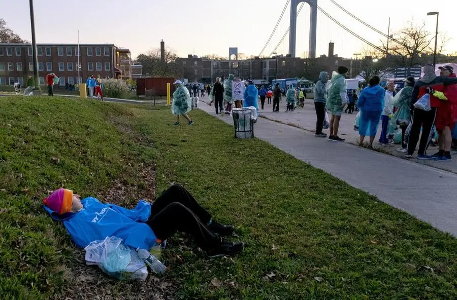 Maratona di New York, l'attesa prima della partenza