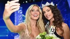 Carlotta Maggiorana Miss Italia del 2018 con Diletta Leotta che condusse la finale del concorso